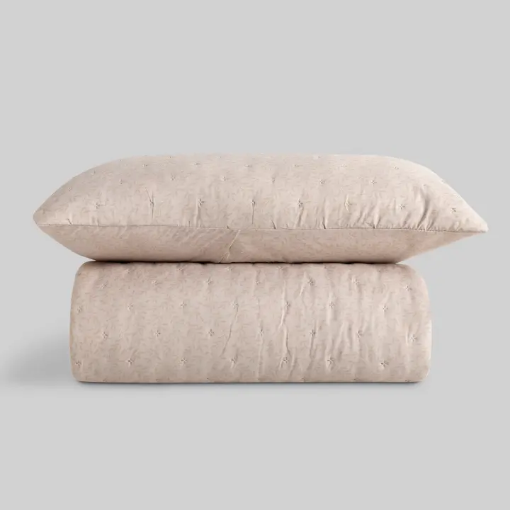 Colcha Don Algodon Elissa Beige - 1