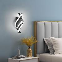 Luz de pared interior, moderna lámpara de pared LED 18W curvada IP20, apliques 6000K luz blanca fría 1620 lúmenes negro IP20, para dormitorio, sala de estar [Clase energética A ++] - details 3