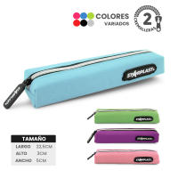 Starplast Estuche de 1 Cremallera Fino - Estuche de Tela, Resistente, Portatodo, Uso Escolar - details 2