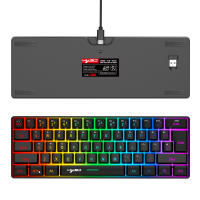 L500 Wired/Wireless Gaming Keyboard 61 Keys With Dynamic RGB Backlight For PC Laptop Gamer - details 31