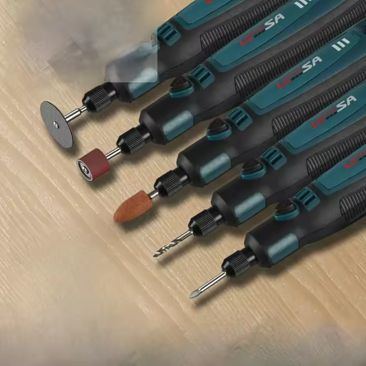 Kit De Herramientas Rotativas Recargables Por USB 3 Velocidades Mini Herramienta Eléctrica Para Bricolaje Taladro Pulido Grabado - 1