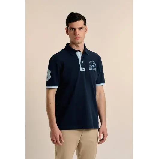 Polo Valecuatro banderas azul marino - 1