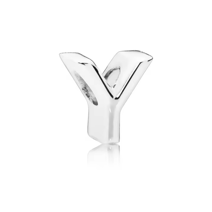 Charm Pandora Mujer Plata Letra Y - Plata de Primera Ley 925ML - 1