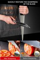 Afilador De Cuchillos De Piedra Whetstone Con Superficie Curva Para Afilar Cuchillos Y Tijeras Herramienta De Mezclador Para Cocina Material De Carburo De Tungsteno - details 1