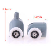 4pcs Carriles Para Ducha Cabinas De Ducha Rodillos Corredores Ruedas Pulidas Nuevos Accesorios De Baño Material Plástico - details 5