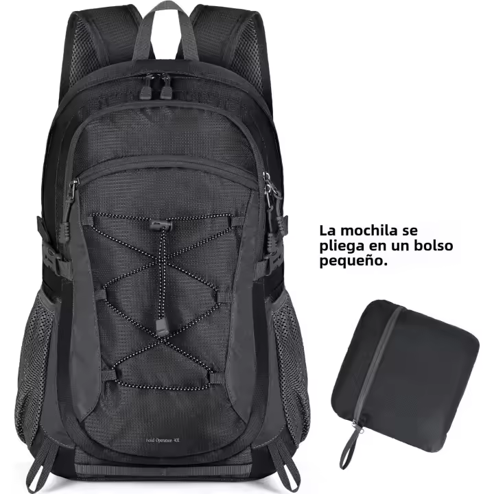 Mochila De Senderismo Ligera RAINSMORE 40L Impermeable Para Mujeres Y Hombres Mochila Plegable Para Camping Y Viajes Al Aire Libre - 1