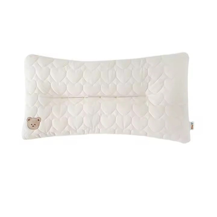 Ins cuatro estaciones de algodón puro almohada antibacteriana para el cuello bebé que absorbe el sudor transpirable para bebés y niños pequeños almohada shapin' para estudiantes - 1