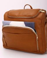 Bolso De Maternidad PU Cuero Grande Con Camión De Cambio Para Bebé Bolsa De Viaje Con Mochila Y Asiento De Carrito - details 16