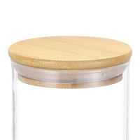 Set de 6 Tarros de Almacenamiento de Vidrio de Borosilicato con Tapa de Bambú y Sello de Silicona - Disponibles en 6 Tamaños (300ML, 380ML, 480ML, 580ML, 750ML, 1000ML) - details 4