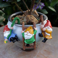 3pcs Encantadores Pendants De Resina Gnome Para Colgar Taza Florero Y Decoración Del Hogar Decoración De Jardín Al Aire Libre Paisaje De Macetas - details 4