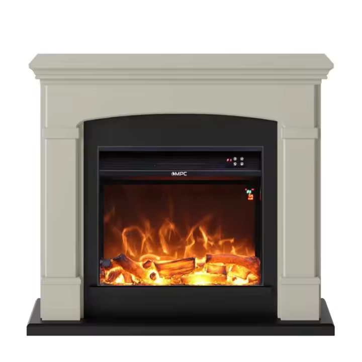 Chimenea Electrica De Pie 1500W Siena Beige - 1