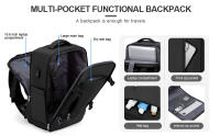 Mochila De Viaje Para Mujer Y Hombre Bolsa De Equipaje De Cabina Para Avión Ryanair Wizzair Tamaño 40x20x25 Bolsa De Mano Unisex Estilo Fashion - details 6