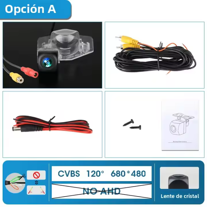 Cámara De Retrovisores Srnubi 170° 1080P AHD CVBS Para Coche Compatible Con Honda CRV Odyssey Accord Crosstour FR-V Fit Jazz HRV CRZ CRX - 1