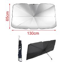 LILI HOME 🌞 Parasol de Coche con Diseño de Paraguas - Fácil de Usar y Guardar 🚗☂️ Disponible en 2 tamaños:  65 x 130 cm (para coches compactos y medianos). 79 x 140 cm (para vehículos más grandes). Bloquea eficazmente los rayos solares y reduce la tempe - details 0