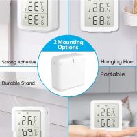 WiFi Tuya Sensor de temperatura sem fio, Smart Life digital termómetro higrómetro interior, compatível com Alexa, com armazenamento de dados e funções de alarme - details 5