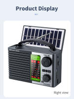 Radio Portátil Recargable AM FM Con Wave Shortwave Soporte USB TF MP3 Y Altavoz Bluetooth Función De Linterna Material Plástico - details 5