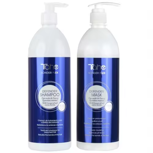 Tahe Pack Defender XXL: Champú 1000 Ml. + Mascarilla 1000 Ml. Bonder Plex - 1