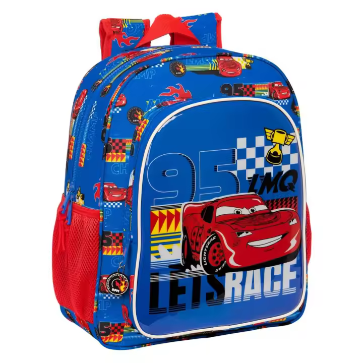 Mochila Junior Adaptable a Carro Cars "Race Ready" 32X38X12Cm (Safta 612411640) - 1