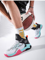 Zapatos De Baloncesto De Alta Top Para Estudiantes Antideslizantes Y Resistentes Al Desgaste Con Superficie De Malla Transpirable Para Jóvenes Deportistas - details 9