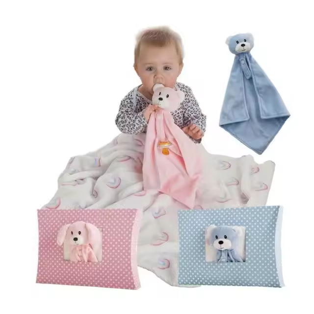 Peluchilandia - Pack Dou-dou + Mantita Coralina - Regalito para Bebé - 1