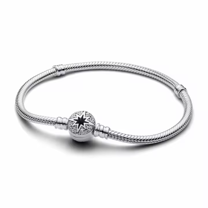 Pulsera Pandora Moments Cadena de Serpiente con Cierre de Estrella Polar - 593584C01 - 1