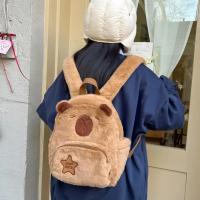 Mochila De Peluche Capybara Kawaii Moda Muñeco De Peluche Bolsa De Hombro Para Niños Bolsa Miniatura Regalo Para Novia - details 3