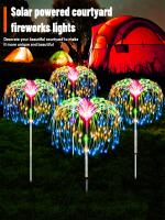 4 Pcs Luces Solares Para Jardín LED Fuegos Artificiales Sensor Exteriores Luz Solar Decorativas Para Paisaje Acera - details 6