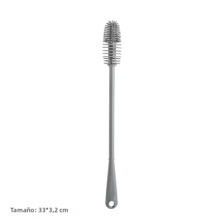 Cepillo De Silicona Para Vaso Limpiador De Rincones Muertos Sin Gaps Cepillo De Limpieza Para Botella De Leche Hogar - 1