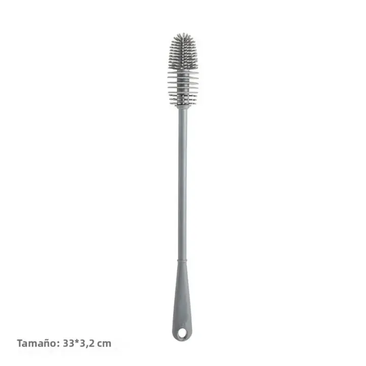 Cepillo De Silicona Para Vaso Limpiador De Rincones Muertos Sin Gaps Cepillo De Limpieza Para Botella De Leche Hogar - 1