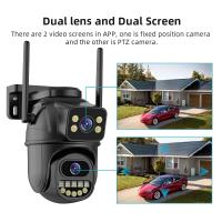 Cámara de vigilancia WiFi 4K 8MP, lente dual, zoom digital 4X, detección humana AI, ONVIF, cámaras IP PTZ de seguridad para exteriores - details 4