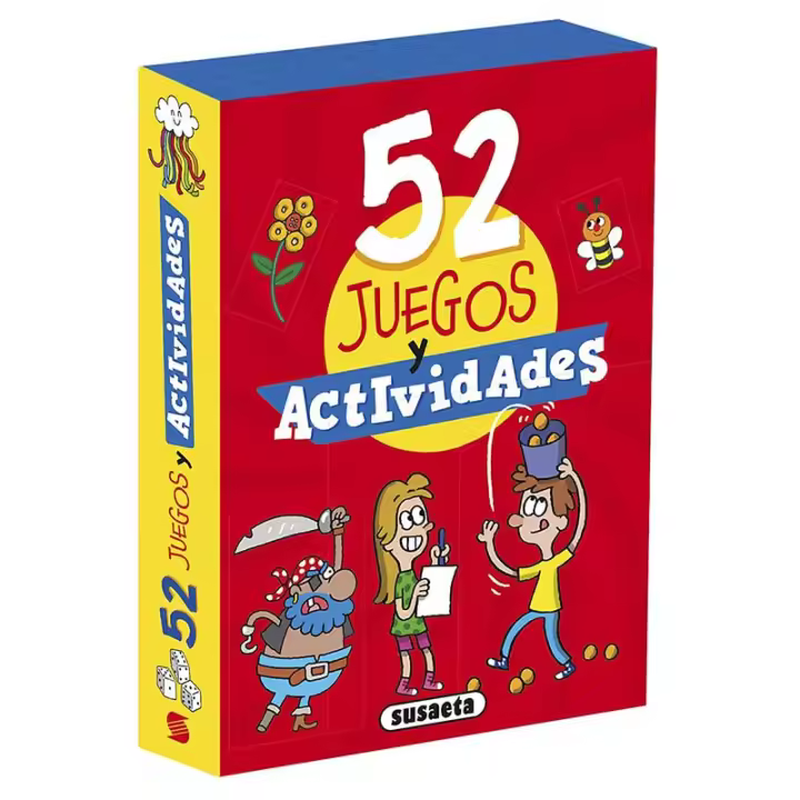 Naipecoleccion Susaeta ediciones Baraja de 52 cartas con actividades y juegos para divertirse y no aburrirse Para todas las edades Playa Piscina Viajar Camping Coche Fáciles Diversión - 1