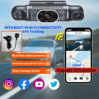 Grabadora De Video Para Coche 4 Cámara 1080P WIFI GPS 360 Grados Dash Cam Con Visión Trasera Y Lateral Grabación Continua Accesorios De Coche - details 4