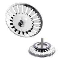 Ociodual Tapón Colador para Desagüe de Fregadero Diametro 83 mm Acero Inox Filtro de desechos Cesta de Drenaje para Fregaderos - details 1