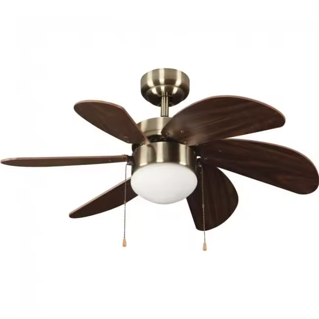 Wonderlamp Ventilador de techo con luz Basic Marrón - 1