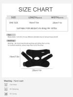 1 Pc Mordaza De Tornillo De Neopreno Ajustable Para El Tornillo Color Negro Soporte De Rodilla Para Deportes Y Actividades Físicas - details 0