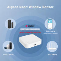 Sensor De Puerta Y Ventana Inteligente Tuya WiFi O ZigBee Detector De Apertura Y Cierre De Puertas Y Ventanas Para Hogar Inteligente Con Alarma Remota Por APP Incluye Batería DC 3V LR03 - details 1