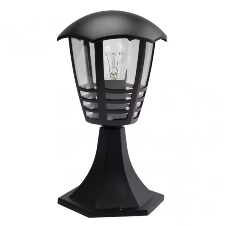 Farol Sobremuro Exterior Aluminio Negro FABRILAMP - 1