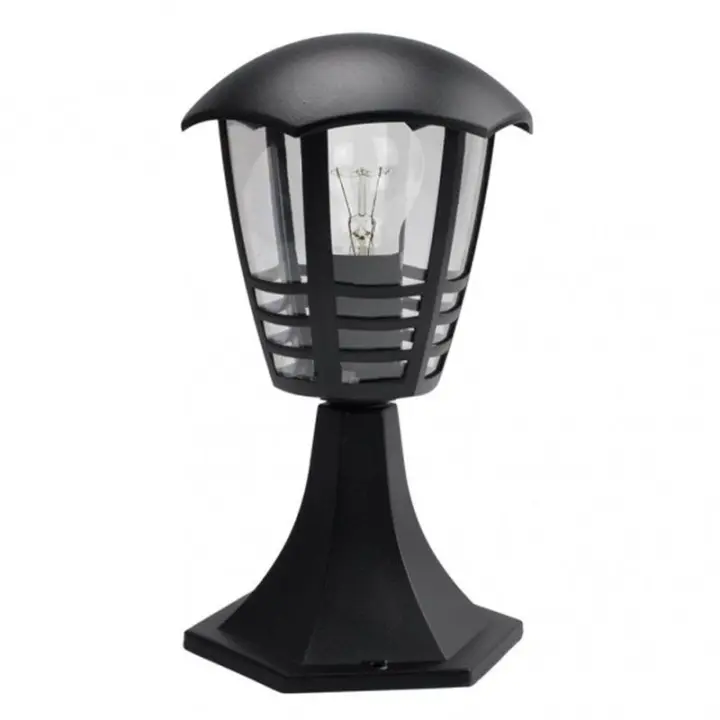 Farol Sobremuro Exterior Aluminio Negro FABRILAMP - 1