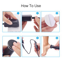 Herramienta Eléctrica De Pedicura Para El Cuidado De Los Pies Eliminador De Callos Y Piel Muerta Para Tacones Y Piernas Con Papel De Lijar De Repuesto - details 11