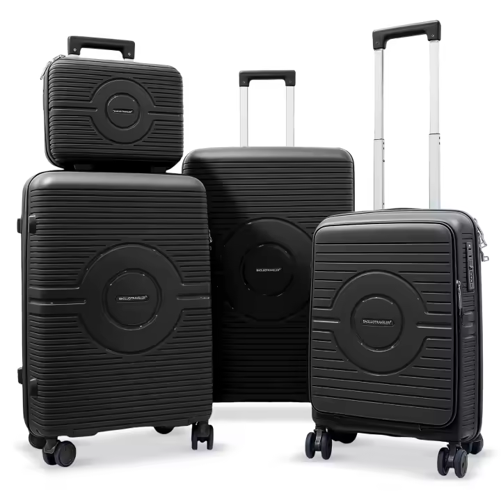 Artree | Conjunto de Maletas de viajes. set de 4 piezas. Varios Colores . Juego de maletas para viajes, Maleta de cabina pequeñas y neceser , maleta mediana, y maleta de viaje grande 23 kg - 1