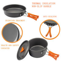 de Utensilios Cocina de Camping para Acampar al Aire Libre Juego de Utensilios de Cocina con Cuencos de Olla, Tetera, Sartén y Espátula para Mochileros Senderismo Picnic - details 2