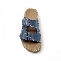 Calzados soraia, Sandalias con Plataforma de Yute y Doble Hebilla, Chanclas con Plataforma de Esparto y Tiras Festoneadas, Calzado Casual con Plataforma de Yute y Diseño Cómodo Liso Bohemio - details 3