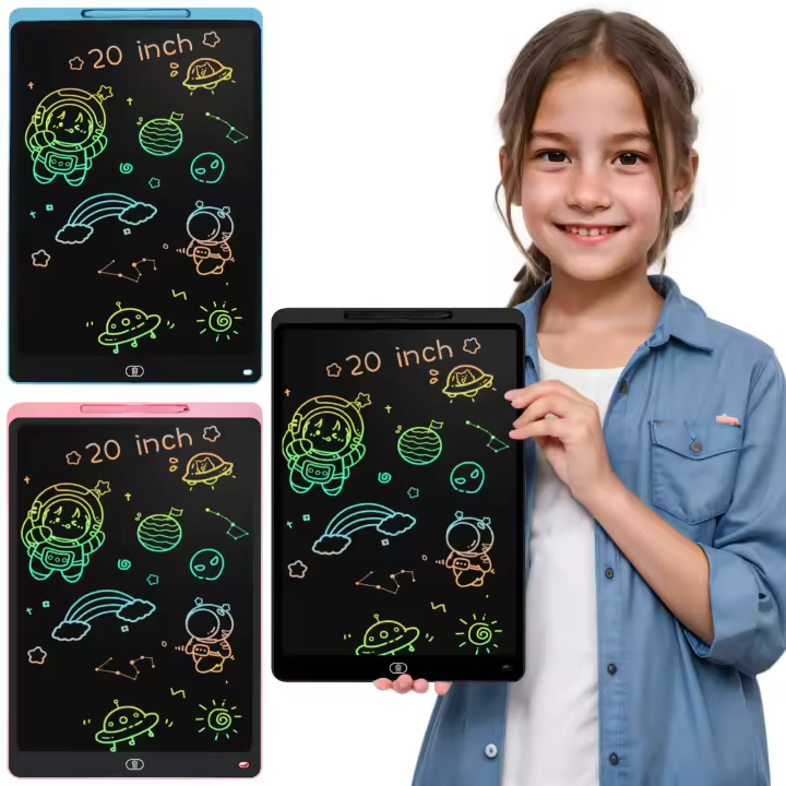 Tablet De Dibujo Electrónica Para Niños 16/20 Pulgadas Pantalla Colorida Con Pantalla De Dibujo Gráfico Digital Juguete Educativo Para Escuela Y Hogar - 1