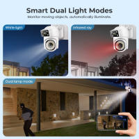 Cámara De Seguridad IP Exterior 8MP 8X Zoom Wifi HD Vigilancia Nocturna Automática Seguimiento Humano Monitorización Cámara De Vigilancia Inalámbrica Con Visión Nocturna Y Alarmas - details 10
