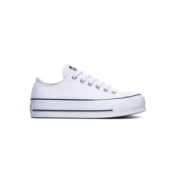 zapatillas converse hombre cuero plataforma blancas Miravia