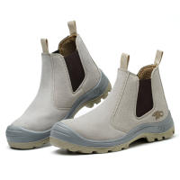 Botas De Seguridad Para Hombres Zapatos De Trabajo Con Punta De Acero Sin Cordones Para Construcción Soldador Welder - details 5