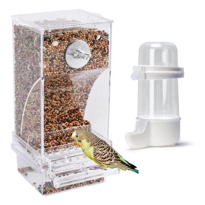 Bebederos Automáticos Para Pájaros - Pack De 10, Plástico, Para Jaulas De Aves Pequeñas, Fácil Limpieza