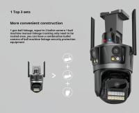 Cámara De Seguridad IP 8K 16MP WiFi Con Zoom De 8X Y Cuatro Lentes Exterior PTZ Auto Tracking Protección Inteligente CCTV - details 12