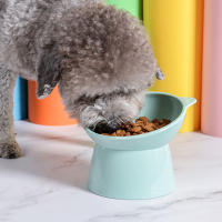 Tazón De Alimentos Para Gato Elevado Antideslizante Anti-Vómito Para Gatos Planos Tazón Inclinado De Alimento Y Agua Para Mascotas - details 4