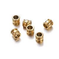 10Pcs Perlas De Acero Inoxidable Con Grandes Agujeros 4-10mm Para Creación De Joyas Pulseras Y Collares DIY - details 2